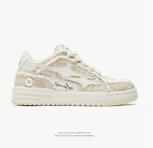 Zapatillas Blancas Casuales Transpirables Estilo Coreano
