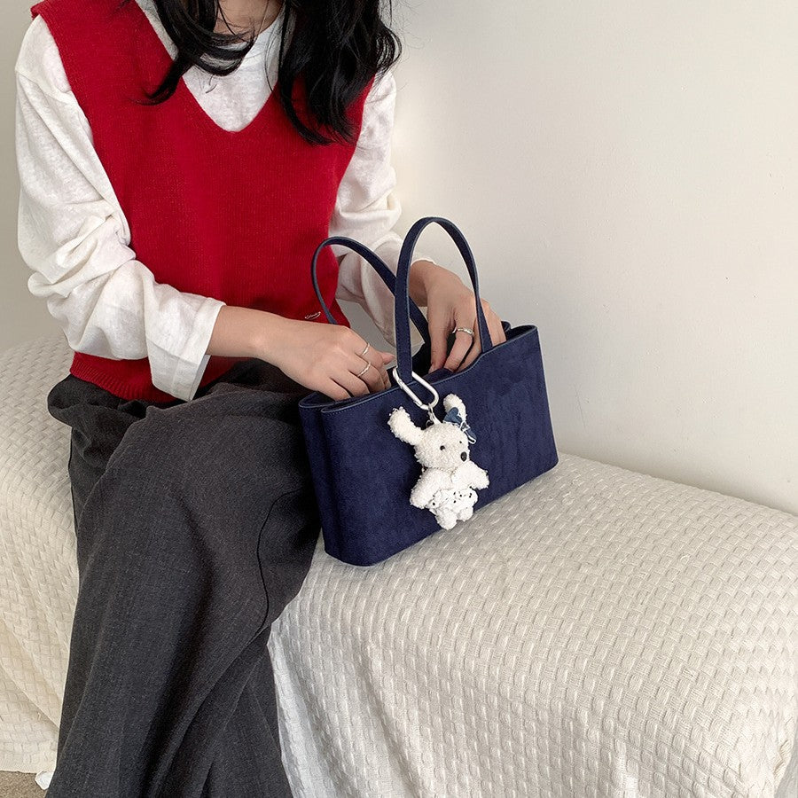 Bolso de Ante Elegante de Alta Gama y Gran Capacidad Para el Uso Diario de la Mujer