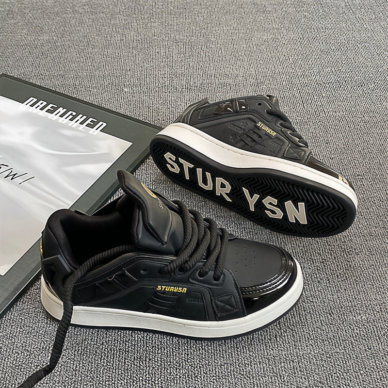 Zapatos de hombre de moda nacional versátiles con suela gruesa