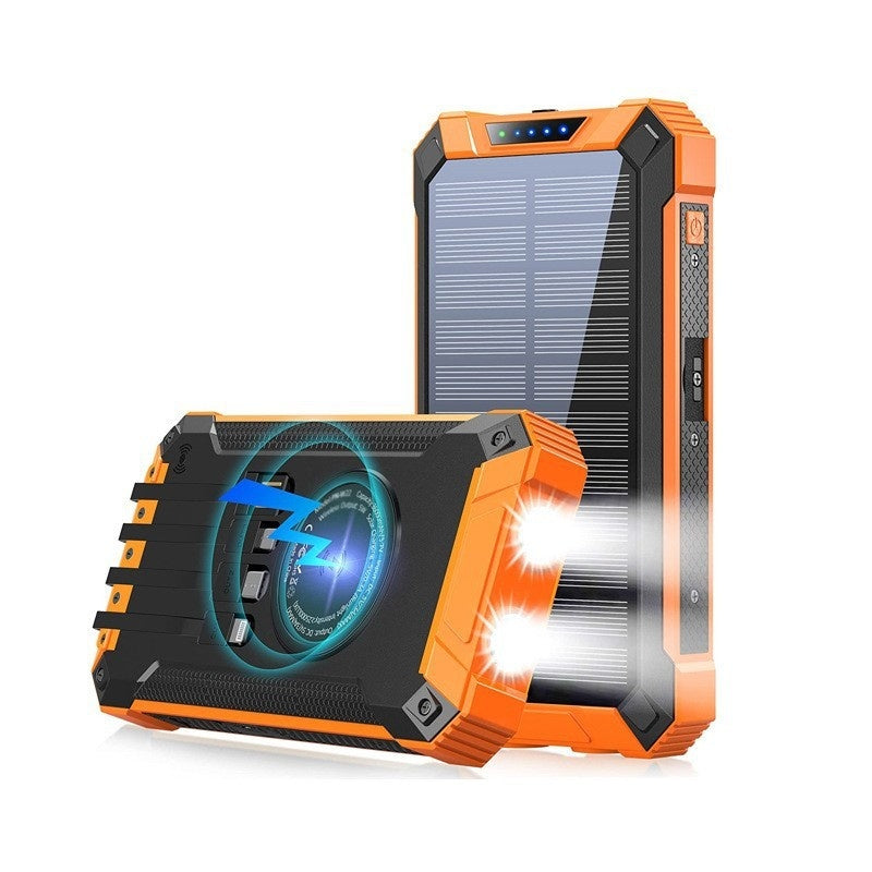 Cargador inalámbrico solar portátil