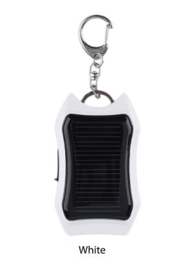 Batería externa solar para teléfono móvil, linterna, llavero, batería externa