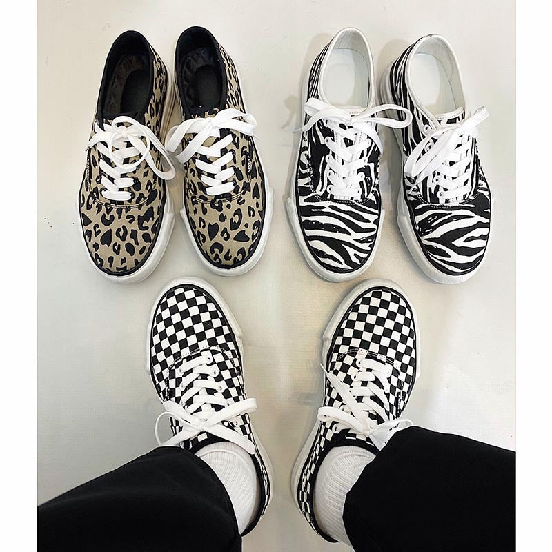 Zapatos de plataforma casuales con cordones, degradado de color