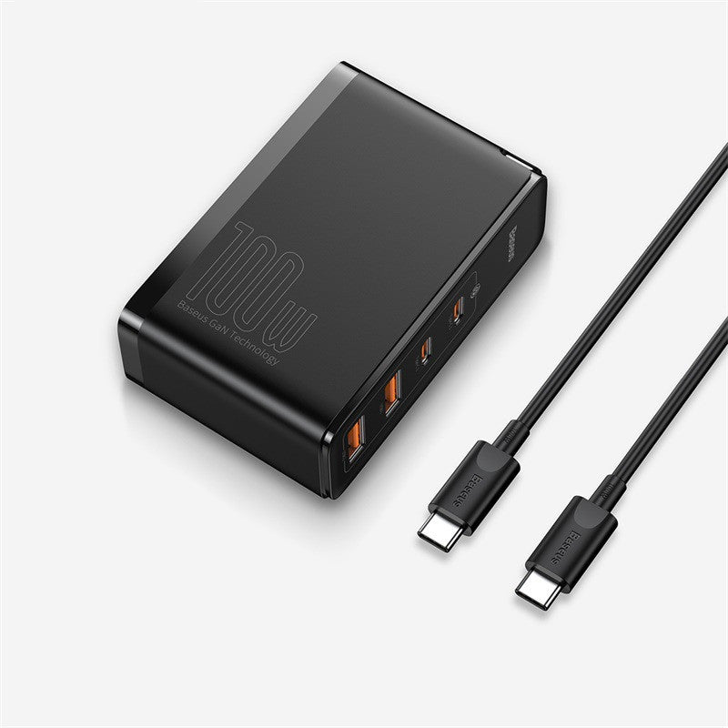 Cargador de teléfono móvil GaN de cuatro puertos y 100 W