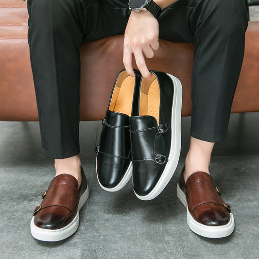 Zapatillas casual de negocios para hombre, estilo británico, que combinan con todo
