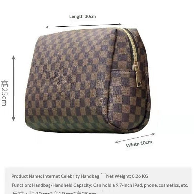 Bolsa de Aseo de Maquillaje de Gran Capacidad, Almacenamiento Impermeable Multifuncional