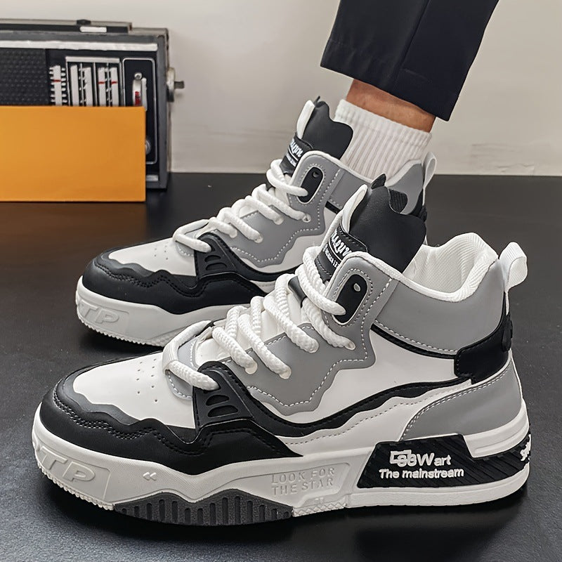 Zapatillas deportivas de caña alta casuales de talla grande para hombre