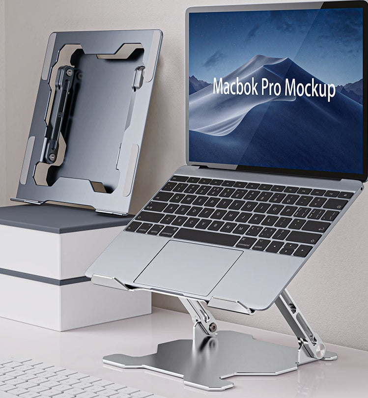Soporte ajustable para computadora portátil Soporte portátil para computadora de aleación de aluminio Elevador para computadora portátil Soporte compatible para computadora portátil