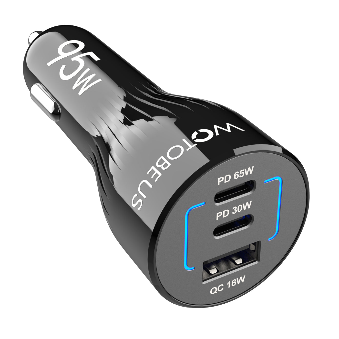 Cargador de coche multifunción de viaje de carga rápida para portátiles, tabletas y teléfonos móviles