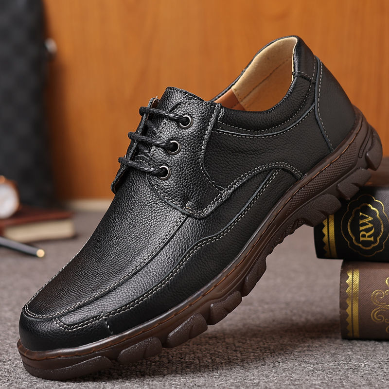 Zapatos de cuero para hombre con suela de tendón