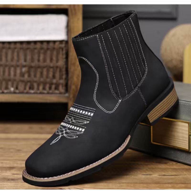 Botas Martin para hombre con diseño bordado hasta el tobillo