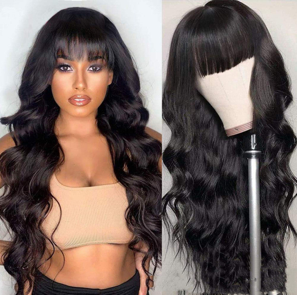 BODY WAVE Pelucas enteras hechas a máquina sin encaje