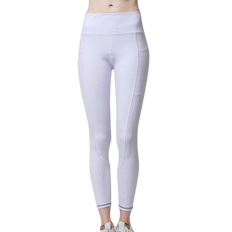Pantalones de yoga y fitness sin costuras, con control de abdomen y efecto segunda piel