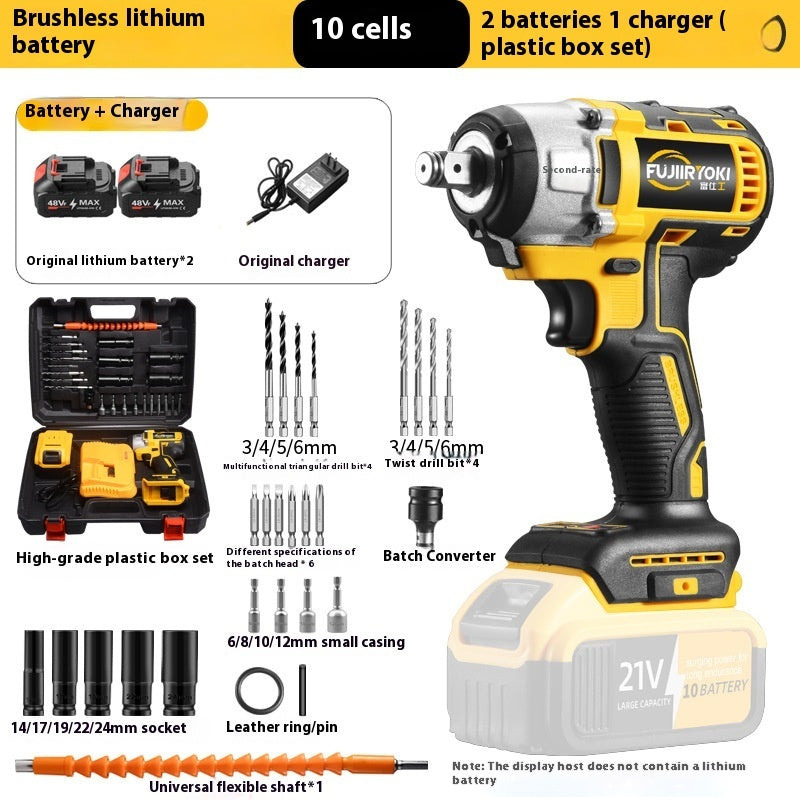 Electric Wrench Lithium Battery Charging Brushless