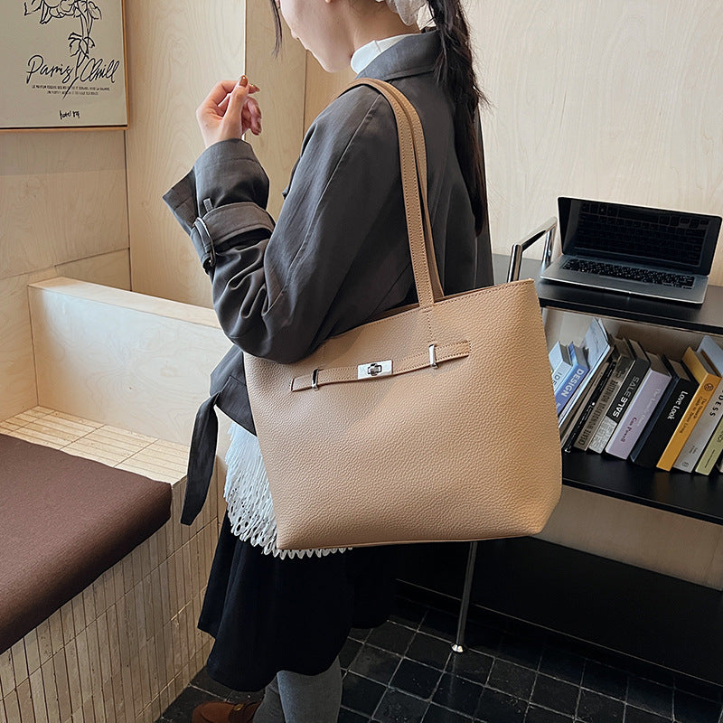Bolso Tote Sencillo y Versátil de Gran Capacidad Para Mujer