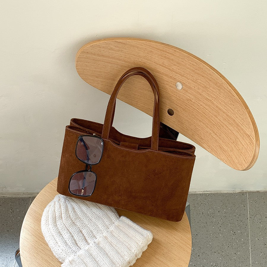 Bolso de Ante Elegante de Alta Gama y Gran Capacidad Para el Uso Diario de la Mujer