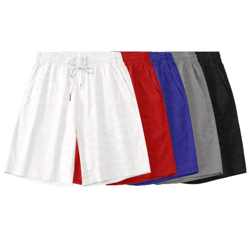 Mens Ice Silk Cropped Sports Casual Pants