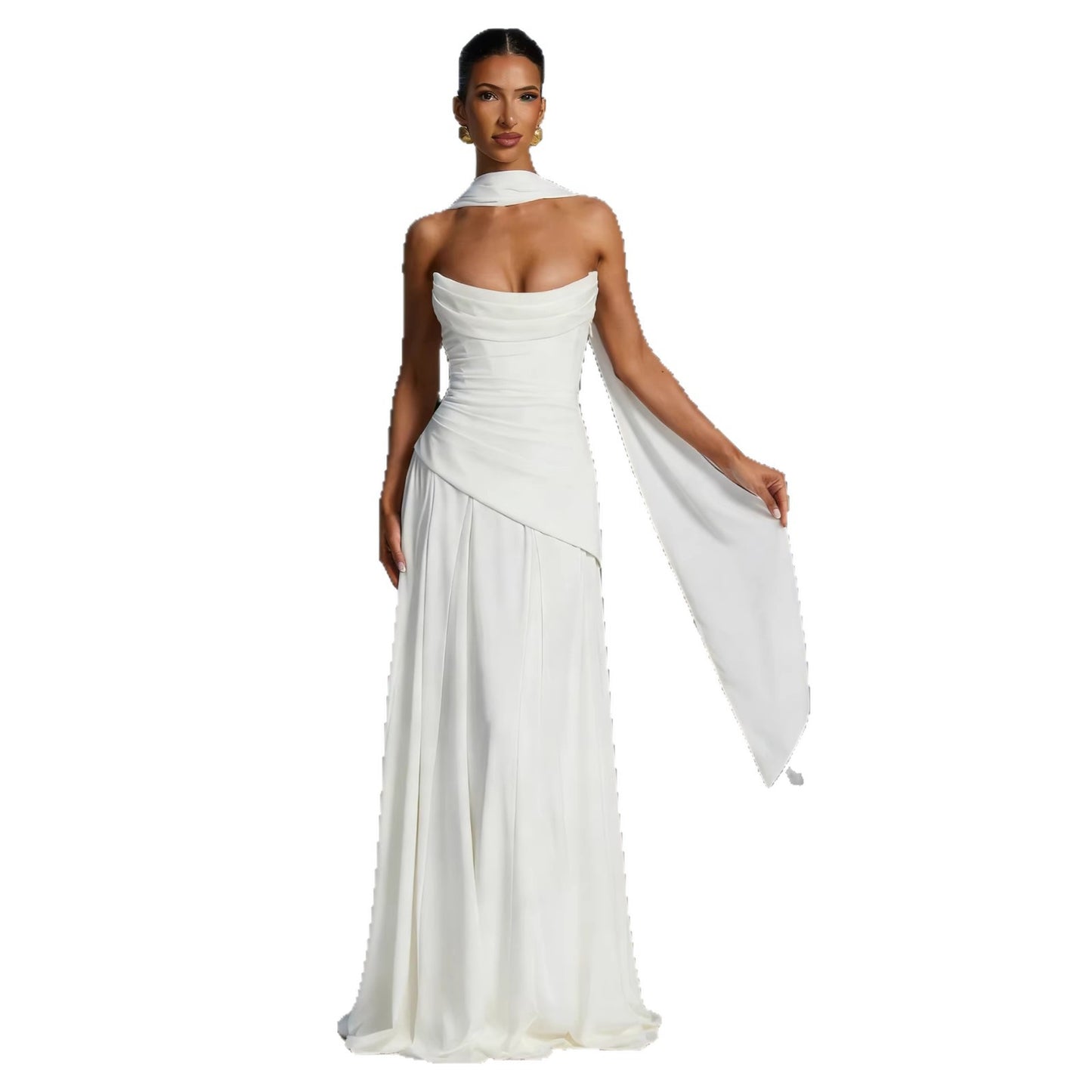 Women's Irregular Strapless Bandage Dress