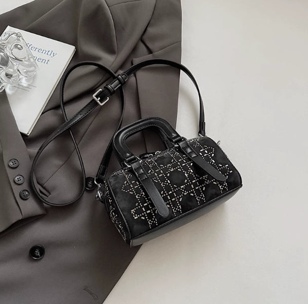 Bolso cilíndrico tote estilo coreano, minimalista, versátil y de nicho
