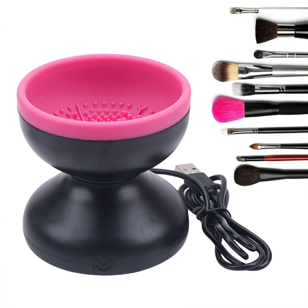 Máquina Limpiadora de Brochas de Maquillaje Eléctrica Portátil Automática USB Herramientas de Limpieza de Brochas Cosméticas para Todos los Tamaños de Juegos de Brochas de Maquillaje de Belleza