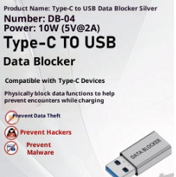 Adaptador USB macho a hembra tipo C para protección de datos en teléfonos portátiles