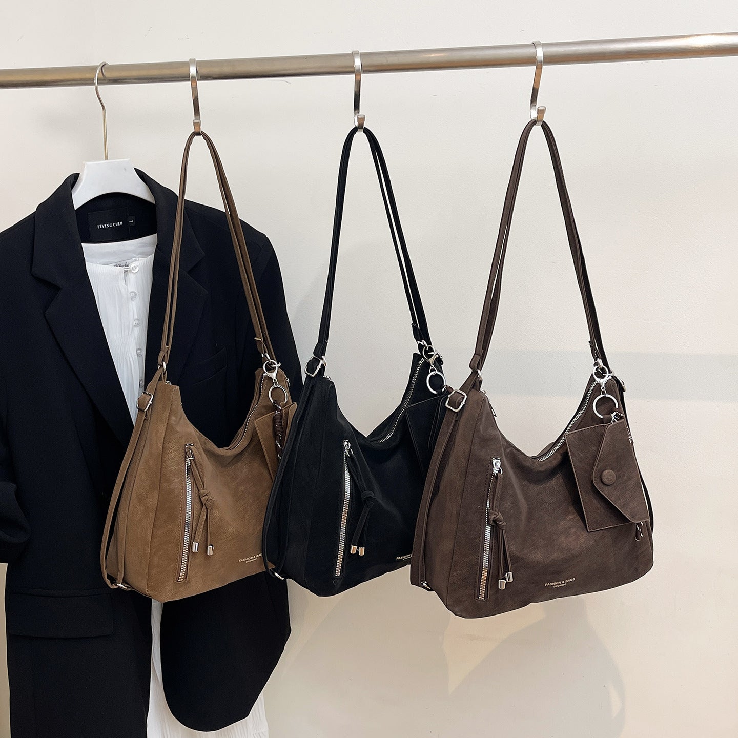 Bolso de hombro estilo Retro Matte para uso diario