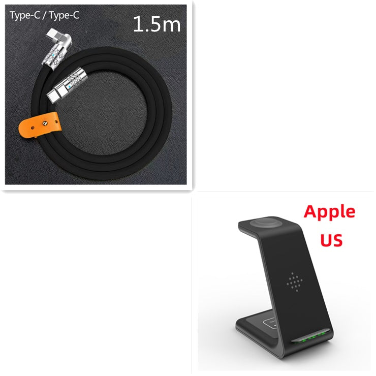 Soporte cargador inalámbrico de carga rápida 3 en 1, estación de carga rápida inalámbrica, base de carga rápida para soporte de teléfono