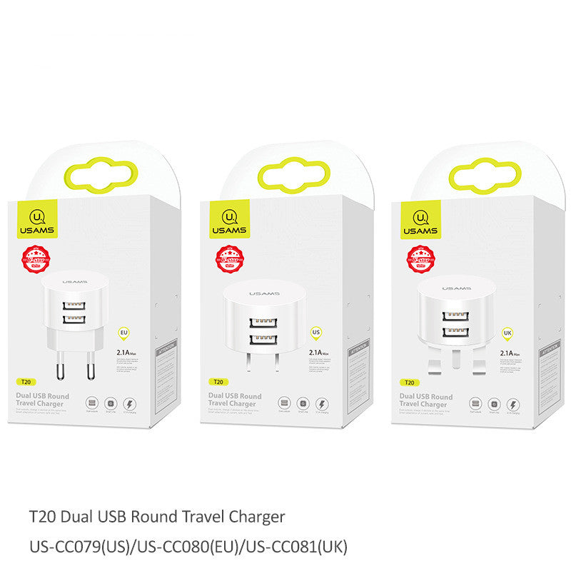 Cargador de teléfono portátil universal doble USB