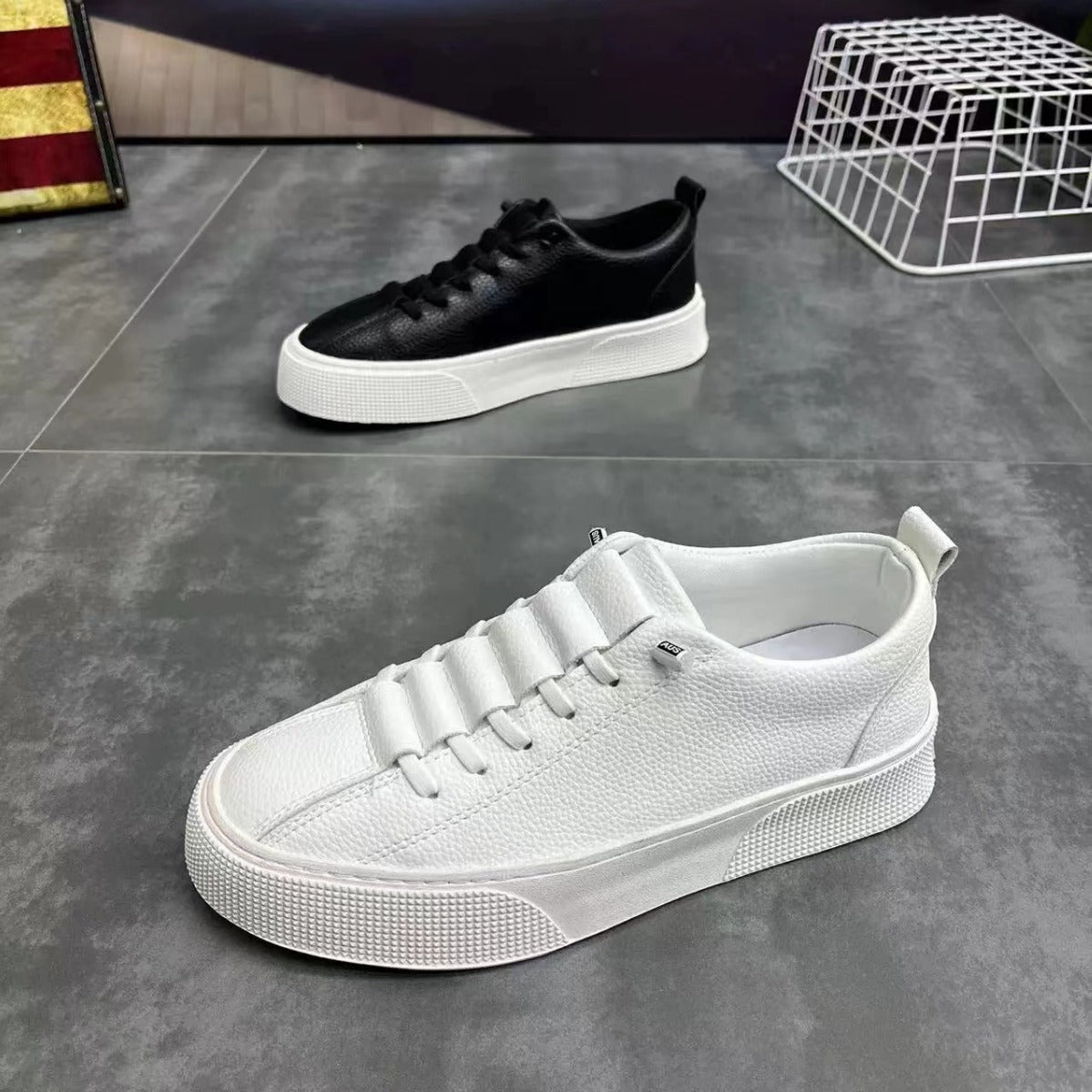 Zapatillas deportivas y de ocio minimalistas de corte bajo para hombre