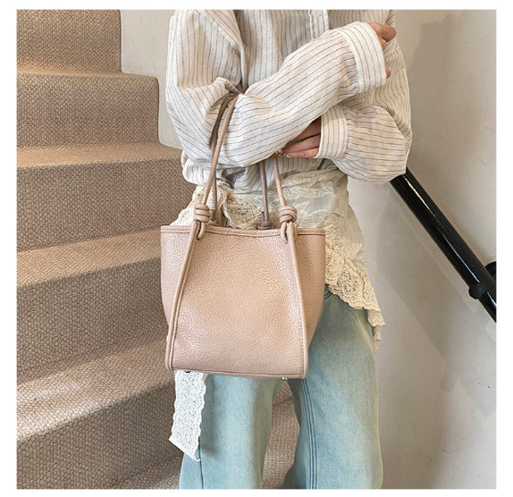 Bolso bandolera sencillo de gran capacidad para mujer