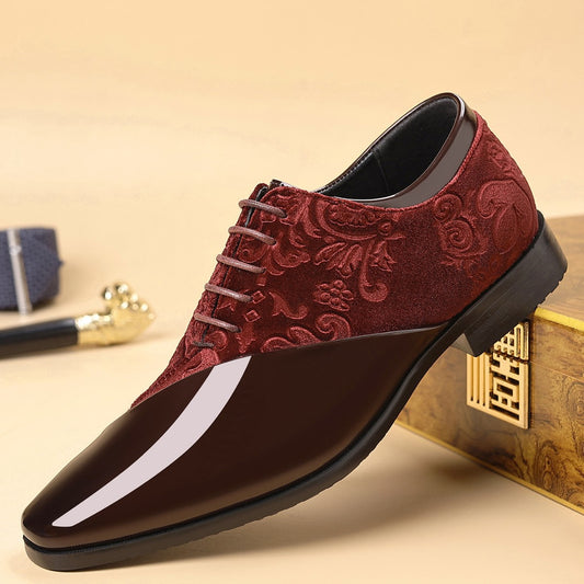 Zapatos de cuero con punta afilada para negocios