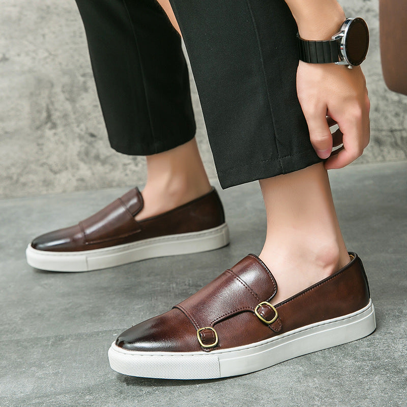 Zapatillas casual de negocios para hombre, estilo británico, que combinan con todo