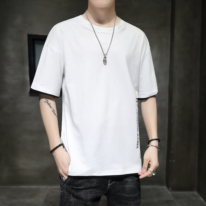 Men's Loose Casual All-Match Crew-Neck Short-Sleeve