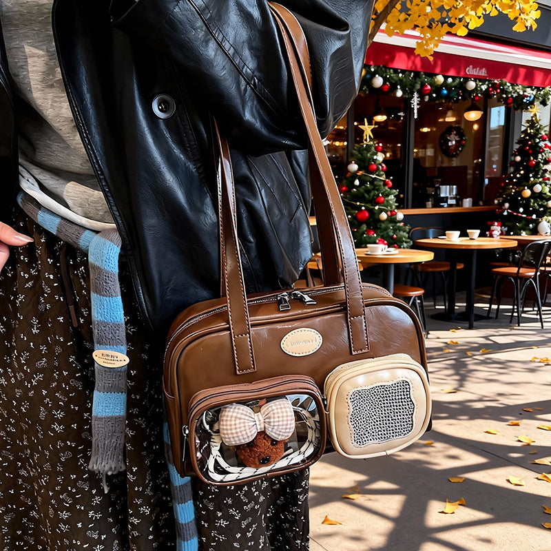 Bolso de Hombro Versátil Coreano de Cinta de Gran Capacidad para Mujer