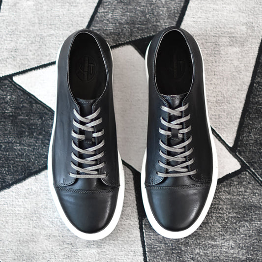 Zapatos casuales de cuero de caballo de primera calidad hechos a mano para hombre, con efecto envejecido