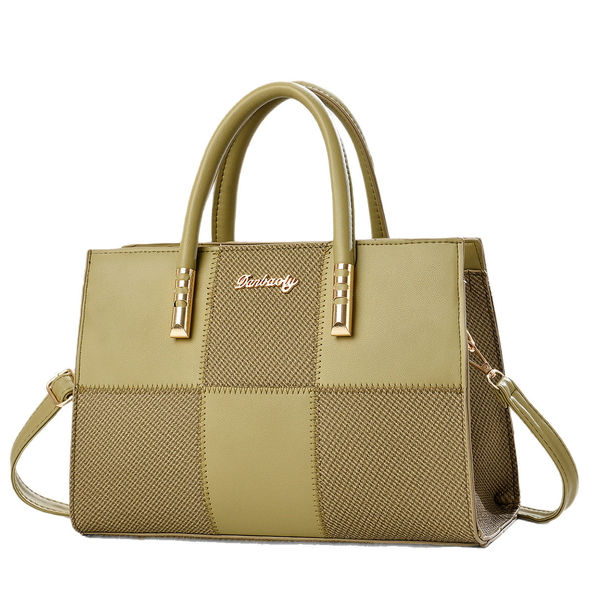 Bolso tote para mujer, nuevo, elegante, de gran capacidad, con diseño atrevido de retazos de bloques de color