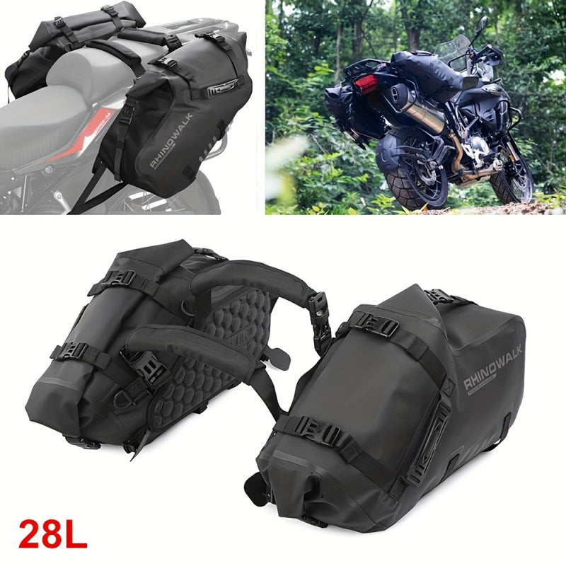 Adjustable-strap Textile Saddle Bag