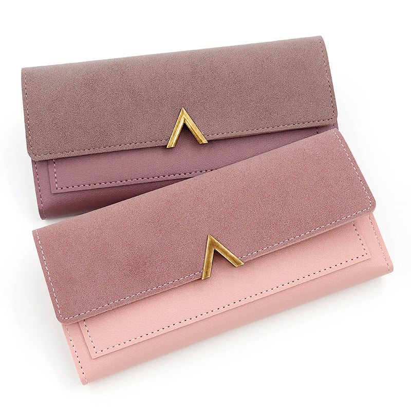 Cartera larga sencilla y a la moda para mujer