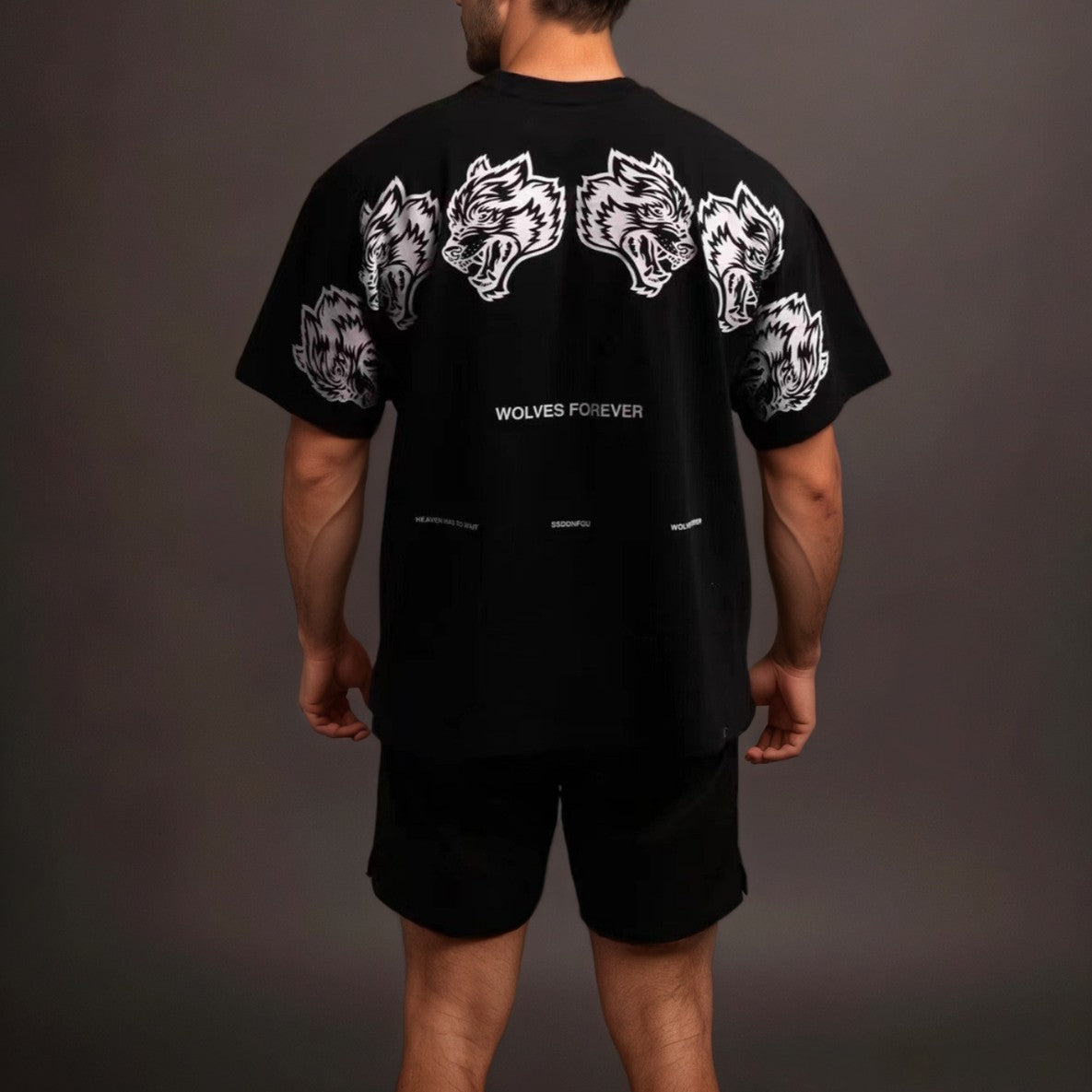 Loose-fit Fitness T-shirt Yoga Top With A Printed Design