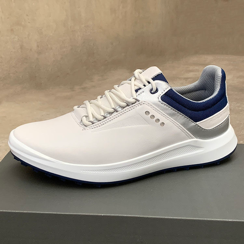 Zapatos de golf de piel de vacuno de primera capa, zapatos deportivos casuales, suelas de goma ligeras, resistentes al desgaste, antideslizantes para senderismo