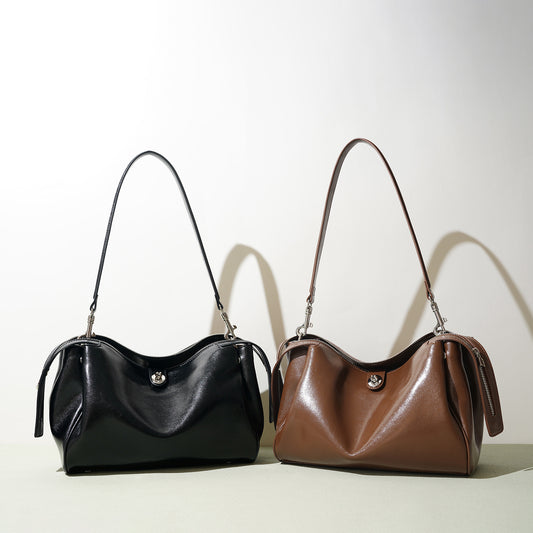 Stylish, Western-style Genuine Leather Shoulder Bag