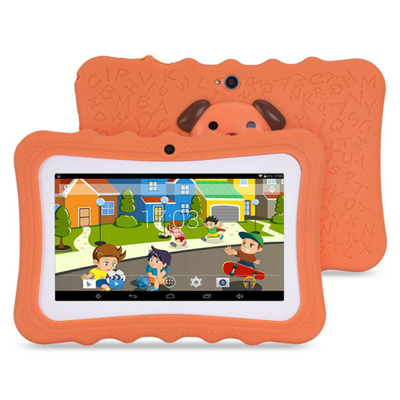 Tablet infantil A33 de 7 pulgadas con procesador Quad-core y diseño de dibujos animados