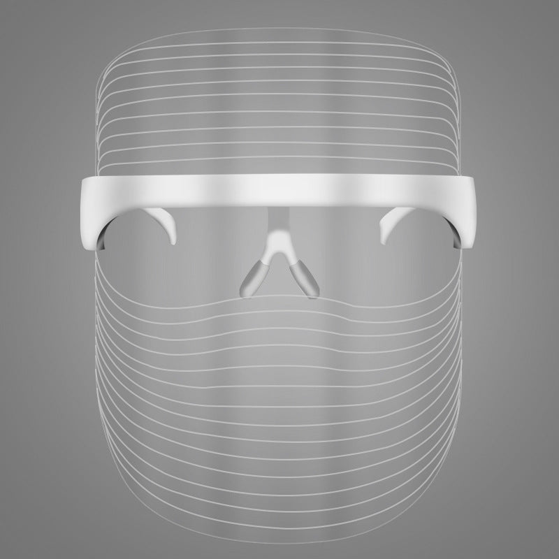 Mascarilla de belleza LED de tres colores para el hogar, para eliminar el acné facial, rejuvenecimiento fotónico de la piel, blanqueamiento de la piel y aclaramiento de manchas, aparato de belleza