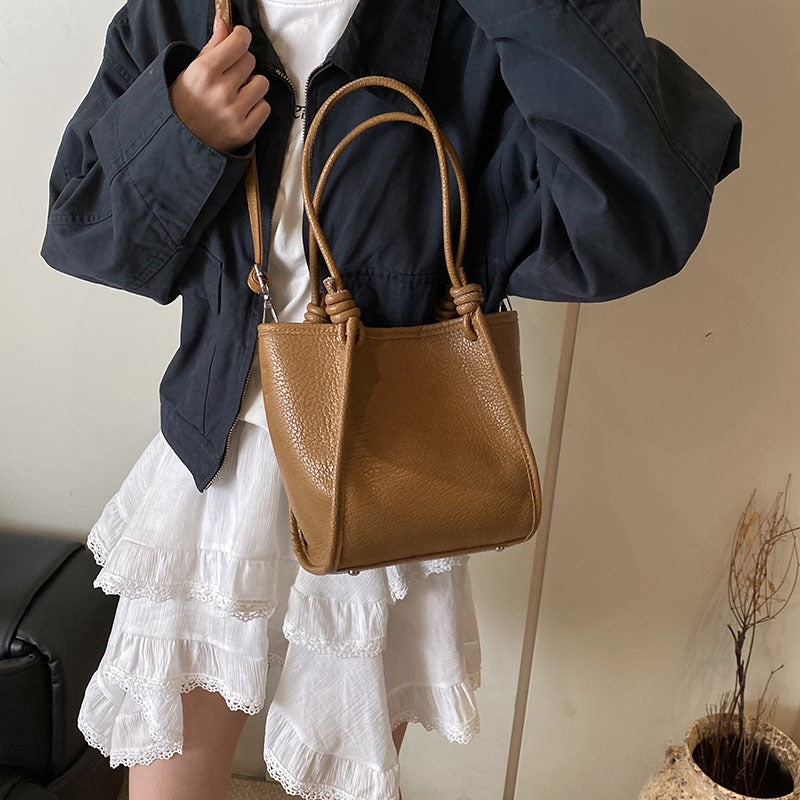 Bolso bandolera sencillo de gran capacidad para mujer