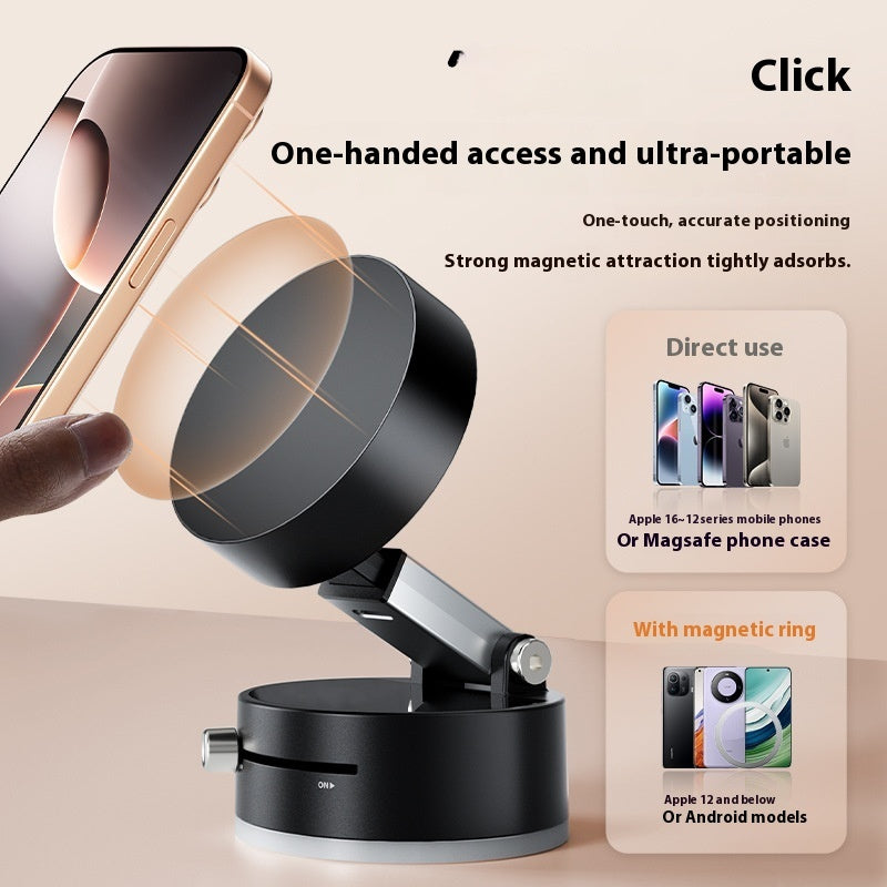Soporte magnético plegable para teléfono de coche, ventosa plegable con ventosa, navegación manos libres para smartphone