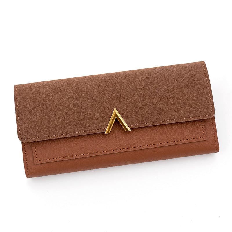 Cartera larga sencilla y a la moda para mujer