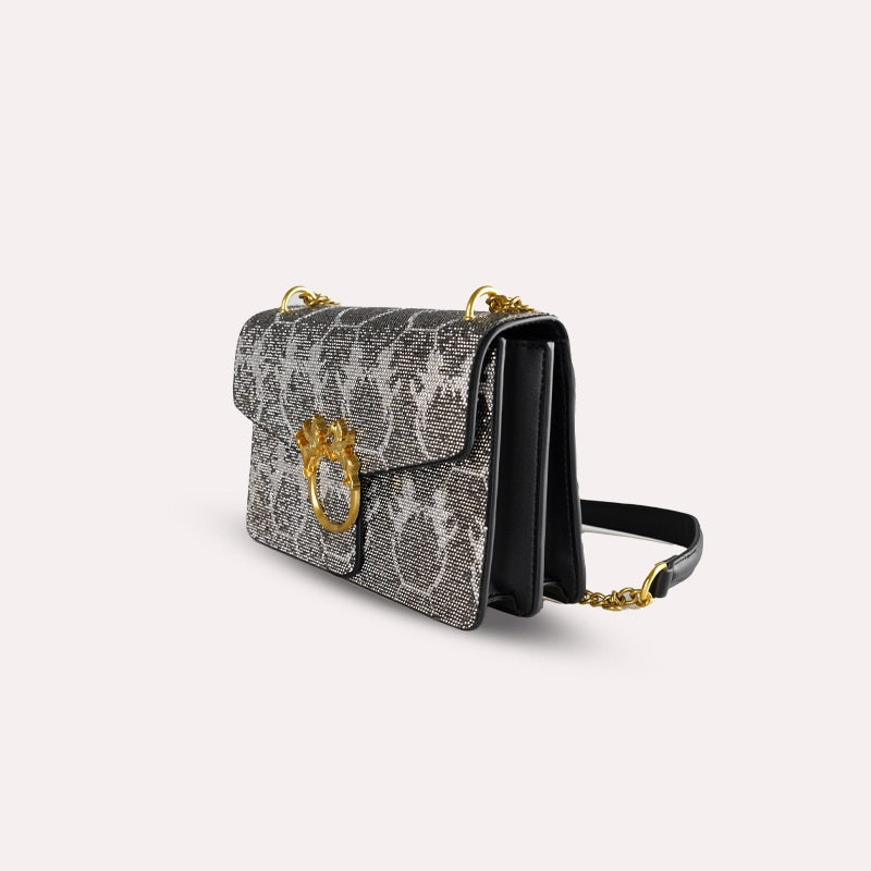 Bolso de Cadena Cruzado con Estrás
