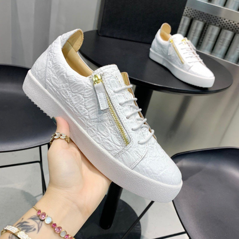 Zapatos casuales de moda de cuero de vaca para hombre Estilo Europeo