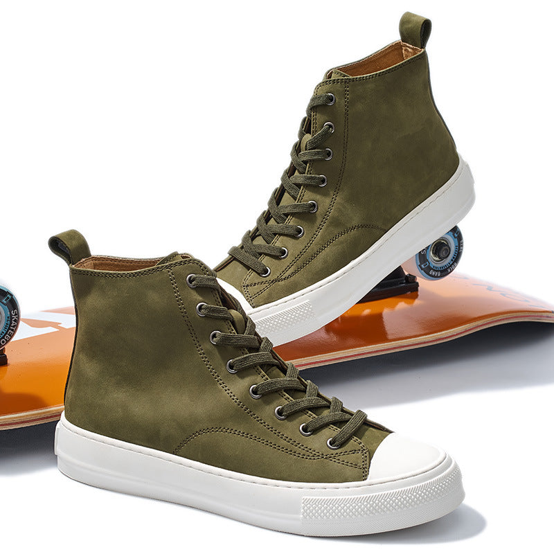 Zapatillas Retro de Cuero Genuino Estilo Japonés y Coreano