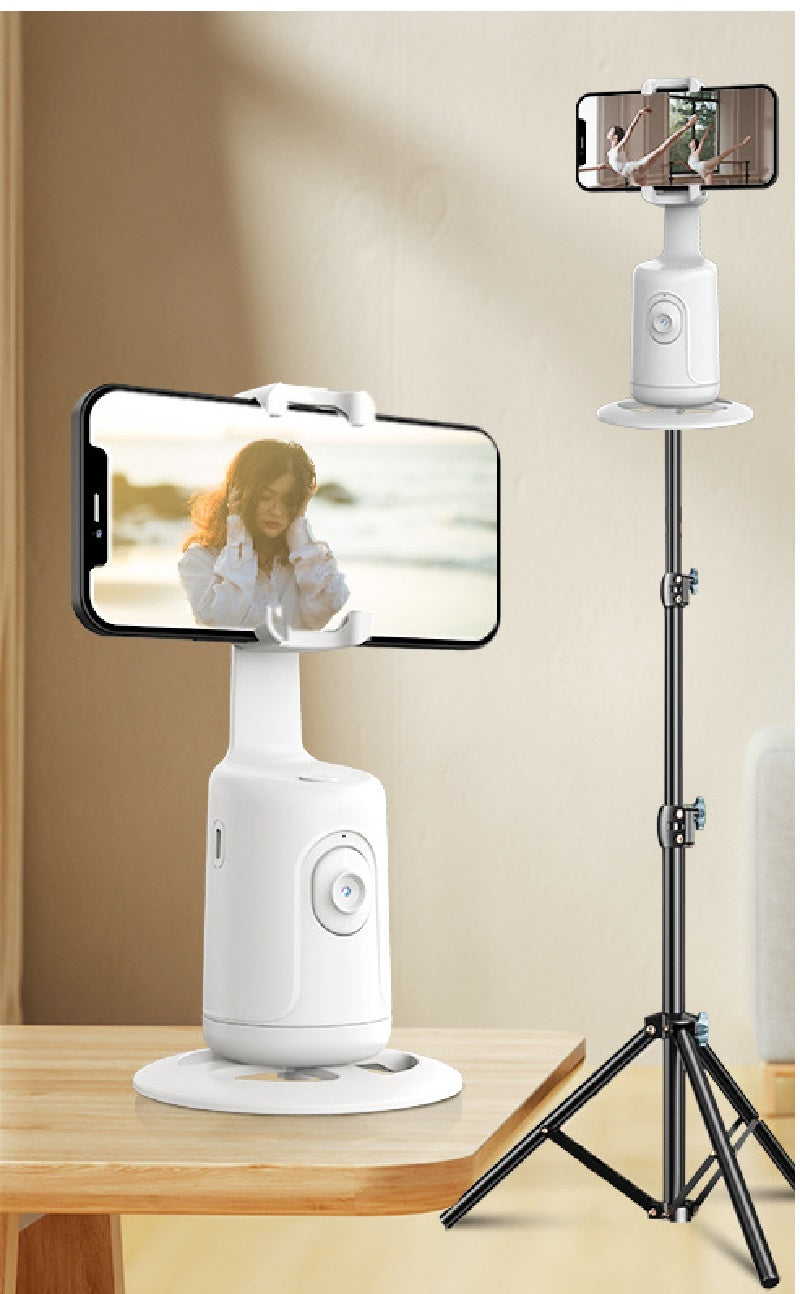 Gimbal de seguimiento facial automático 360 AI, soporte automático inteligente para teléfono con seguimiento facial para videos de smartphone, vlog, estabilizador de trípode en vivo