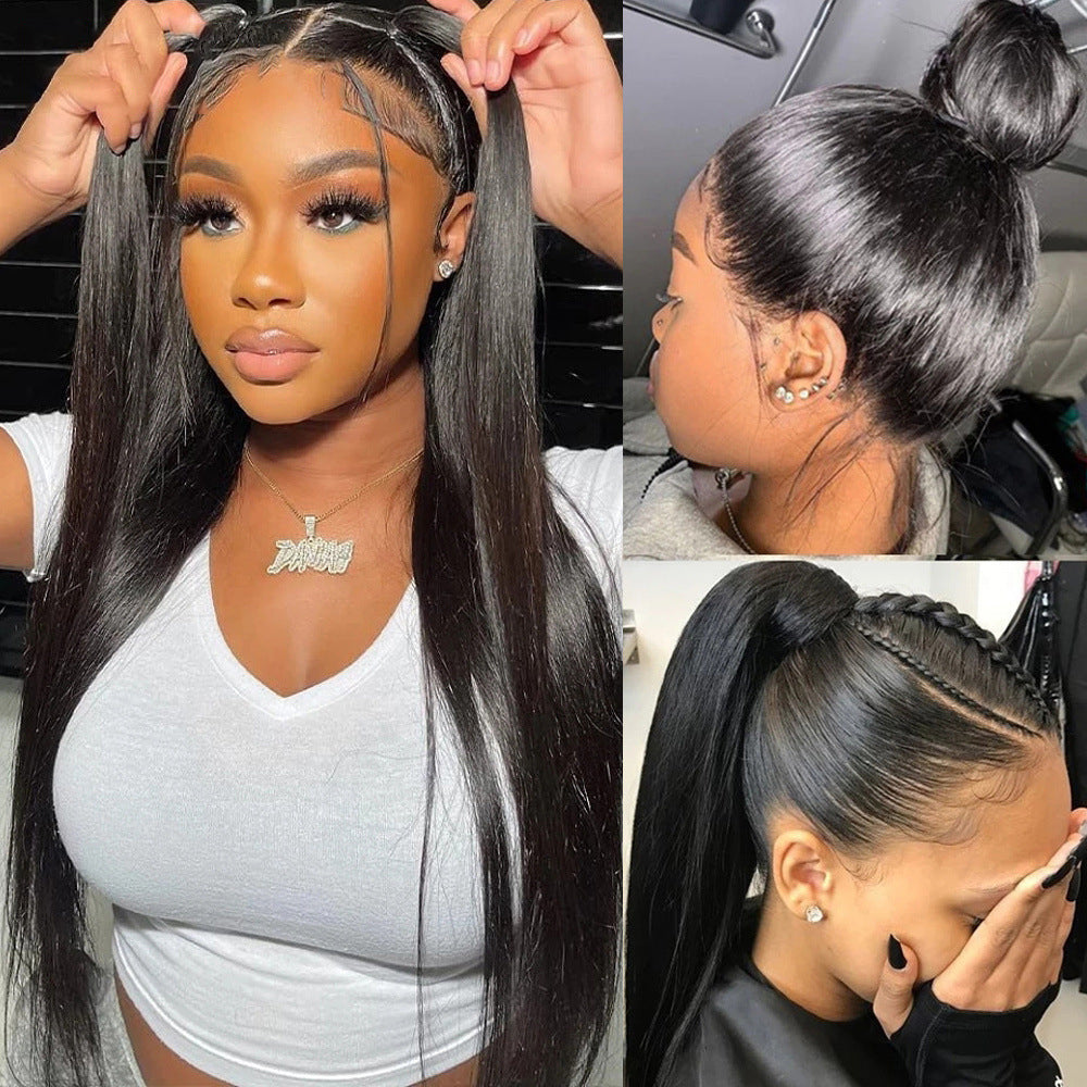 Cobertura de encaje completa con pelo natural